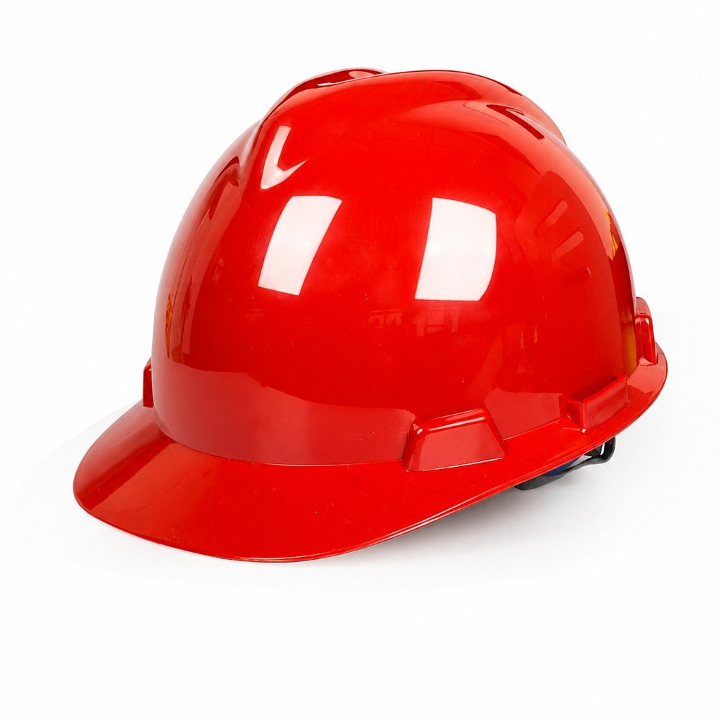 ABS industrial safety helmet with ventilation slots